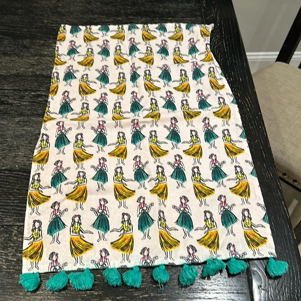 Hawaiian print kitchen towel